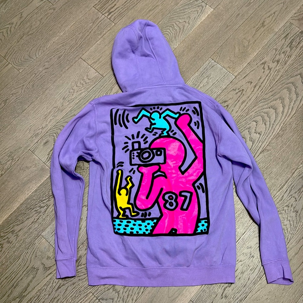 Brand new with tags Keith Haring purple vintage sweater - Picture 3 of 3